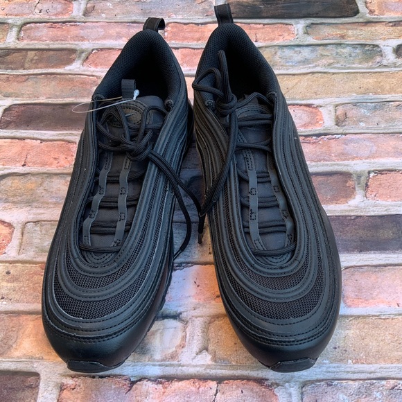 Nike Air Max 97 Sneaker in Black/Black/Dark Smoke Grey Size W11.5/M10 - Picture 2 of 8